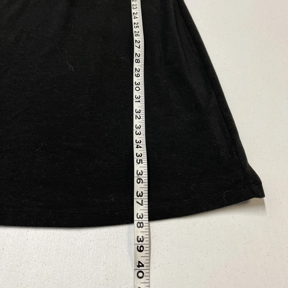 Prana‎ Mario Dress Black Athletic Knot Front Size S Built In Bra Comfort Travel